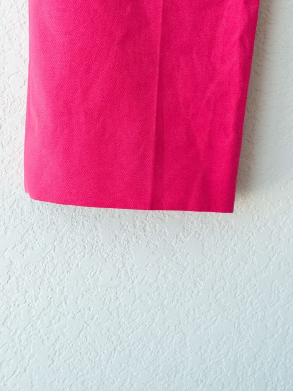 WHBM Jolie Pants Womens 4L NWT Hot Pink Azalea Straight Leg Silver Button Stretc - Picture 13 of 15